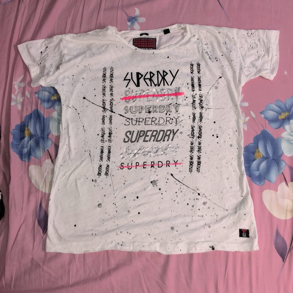 Superdry Paint Splatter T-Shirt with Pocket